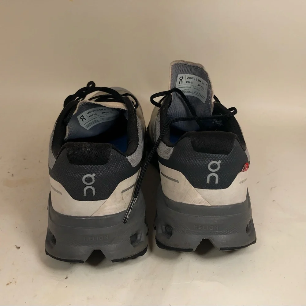 On Cloudvista Women’s Running Shoes Alloy Gray/Black Lace Up Athletic Sz 8.5